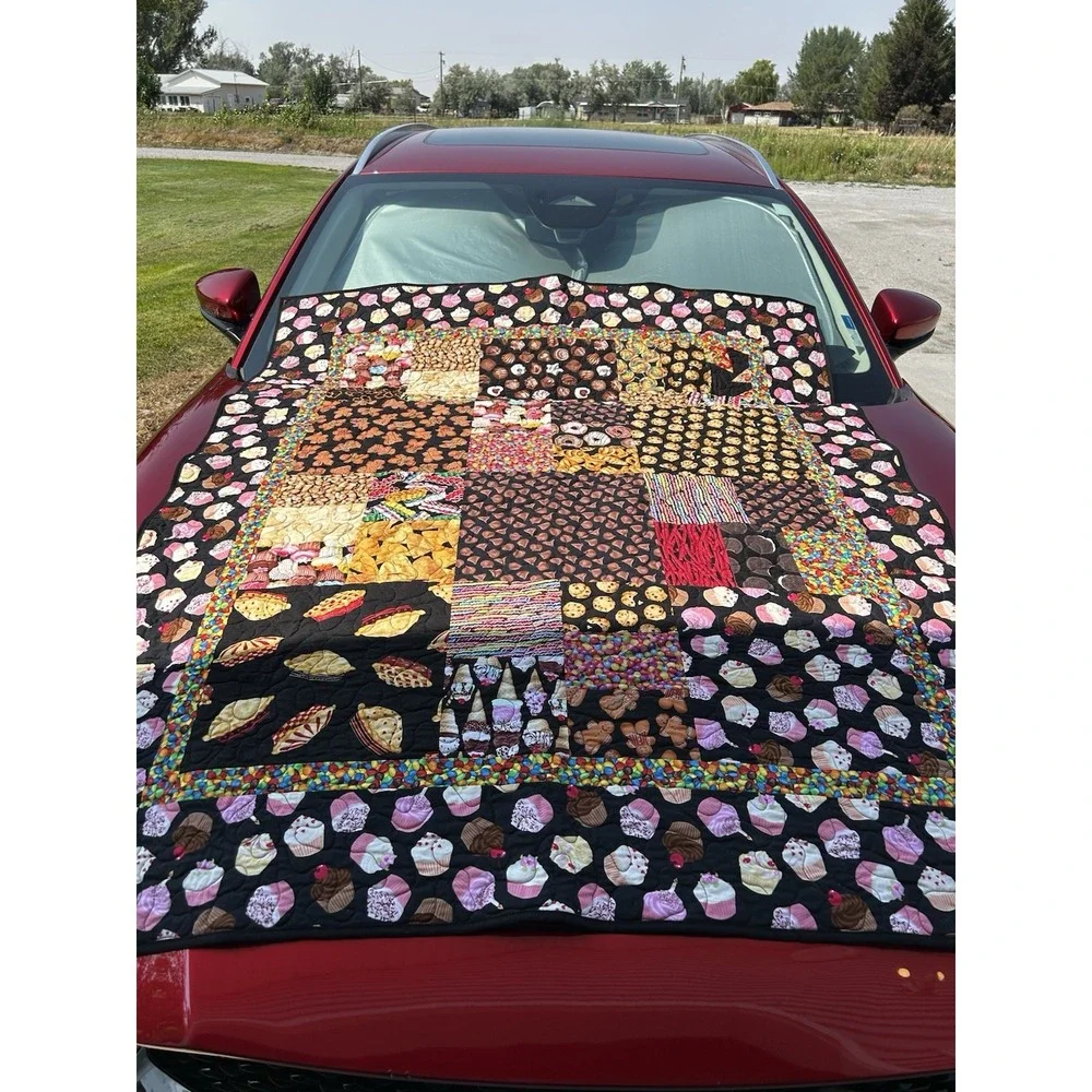 Handmade Food Dessert Patchwork Quilt 51